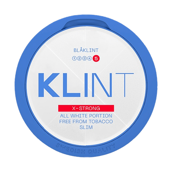 KLINT Blåklint Slim X-Strong nikotino maišeliai