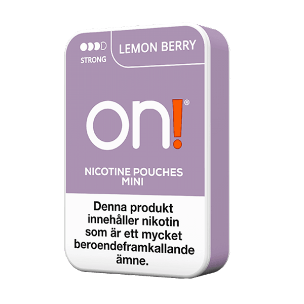 on! Lemon Berry Strong 6mg Snus