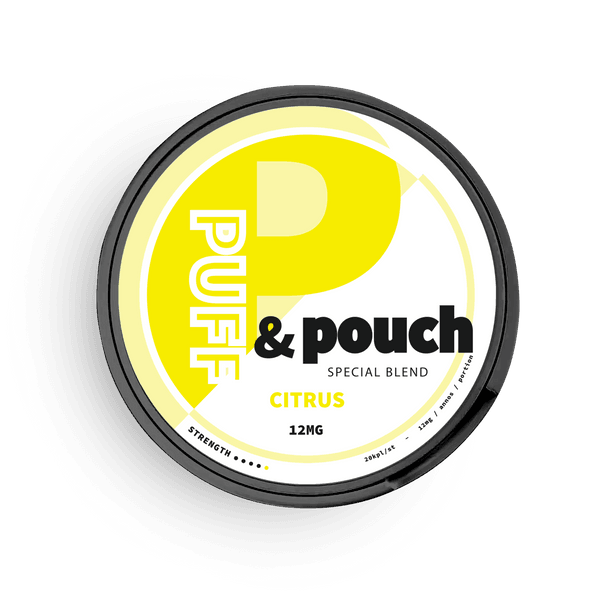 Puff and Pouch Citrus strong 12mg Snus