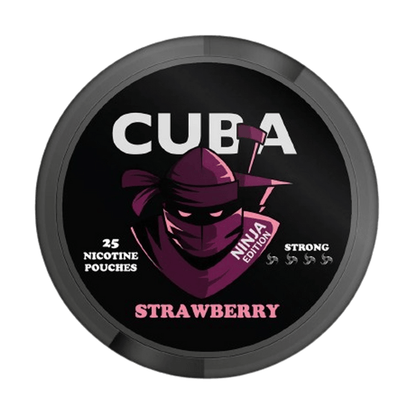 CUBA Ninja Strawberry nikotino maišeliai