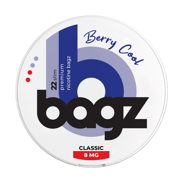 Bagz Berry Cool 8mg nikotino maišeliai