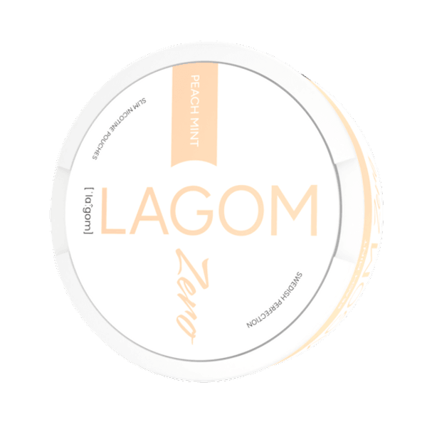 LAGOM Lagom Peach Mint Zero Nicotine Free Snus